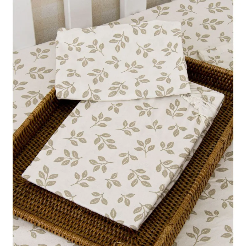 Jogo de Lençol para Mini Berço Ecco com 2 Peças 103 x 78 cm Bege