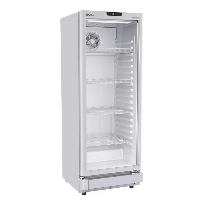 Refrigerador Expositor Vertical eos 231 Litros Eco Gelo Digital Branco EEV210B 110V