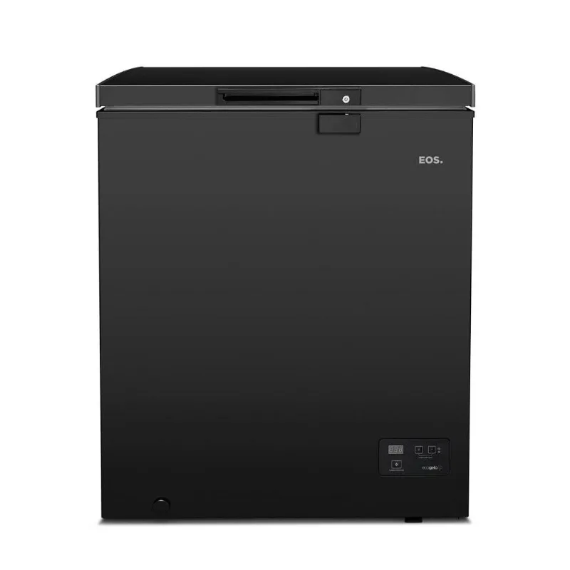 Freezer e Conservador Horizontal EOS 110 Litros EcoGelo Preto EFH120XDP 110V