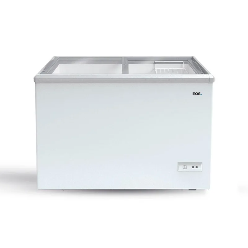 Freezer e Conservador Expositor Horizontal EOS 450 Litros Eco Gelo Dupla Ação com Tampa de Vidro EEH500XX 220V - EOS