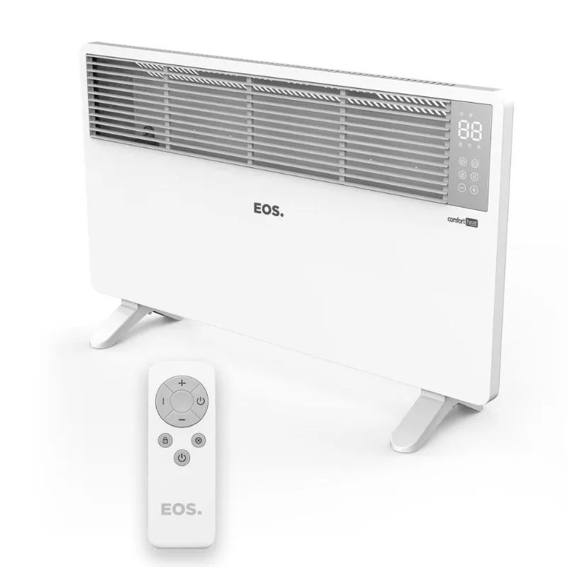 Aquecedor Elétrico Digital 2000w Comfort Heat Convecção Piso/parede EAQ04 220v EOS