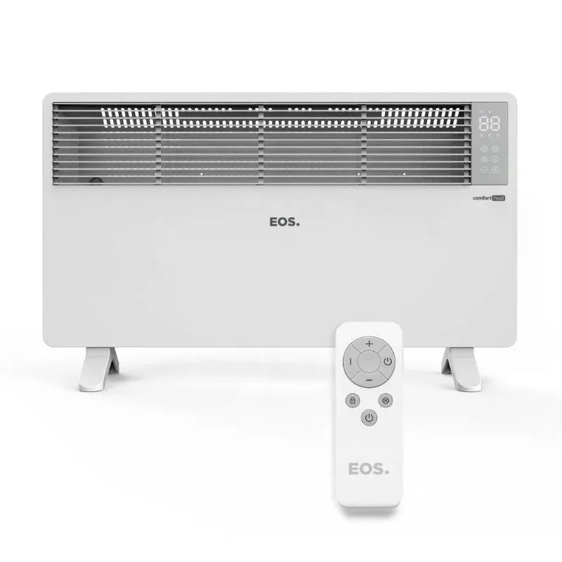Aquecedor Elétrico Eos Comfort Heat Eaq04 Com Painel Digital Para Piso E Parede Com Tecnologia Convector 1500w 127v