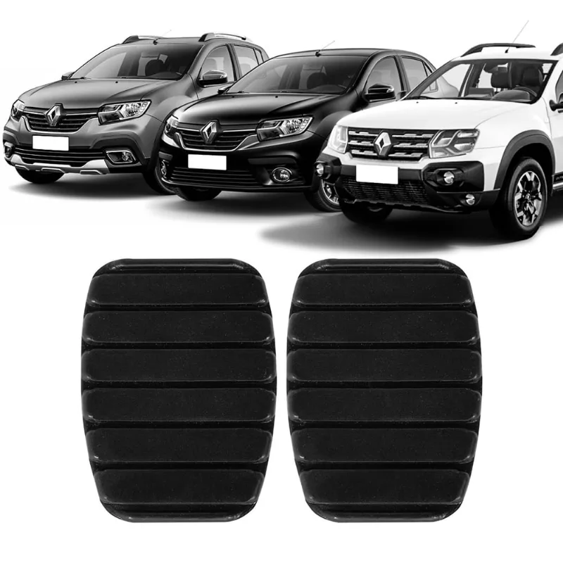 Par Capa Pedal Freio E Embreagem Sandero Logan Duster Oroch