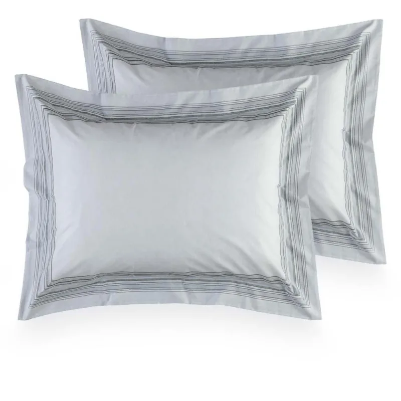 Kit Fronha 50x70cm 200 Fios Damin 2 Peças - Kacyumara Estampado