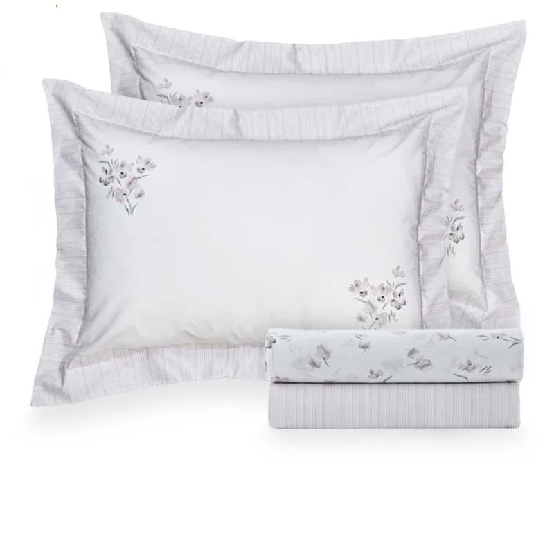 Jogo De Cama Queen 200 Fios Liry - Kacyumara Estampado