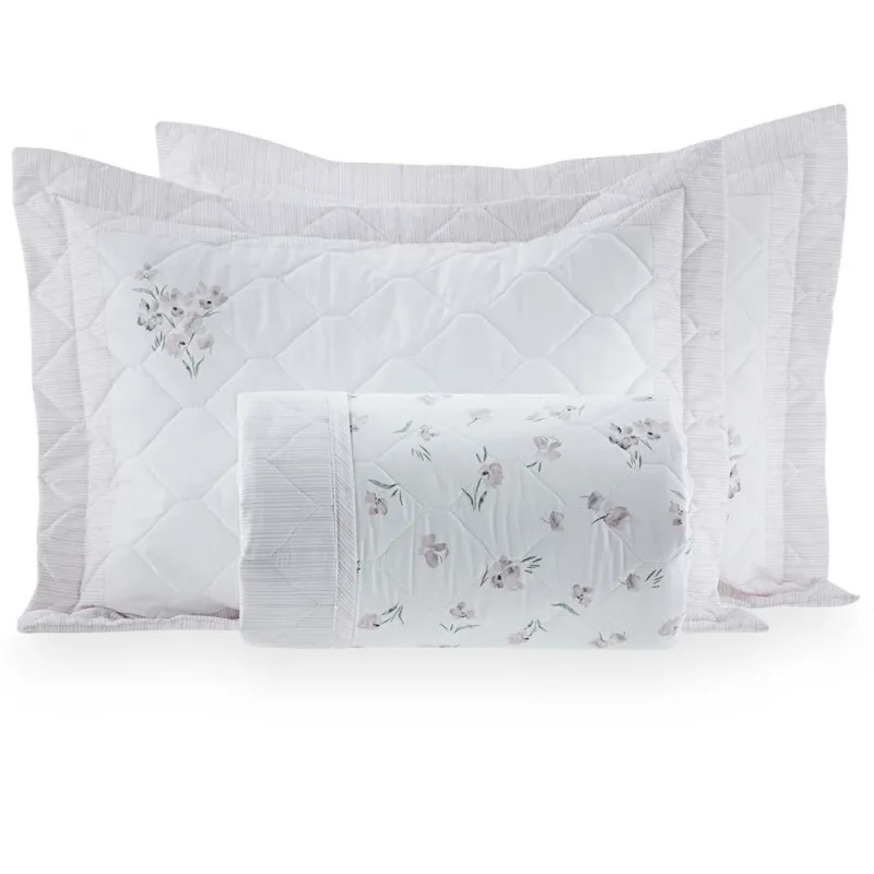 Colcha Casal 200 Fios Liry - Kacyumara Estampada