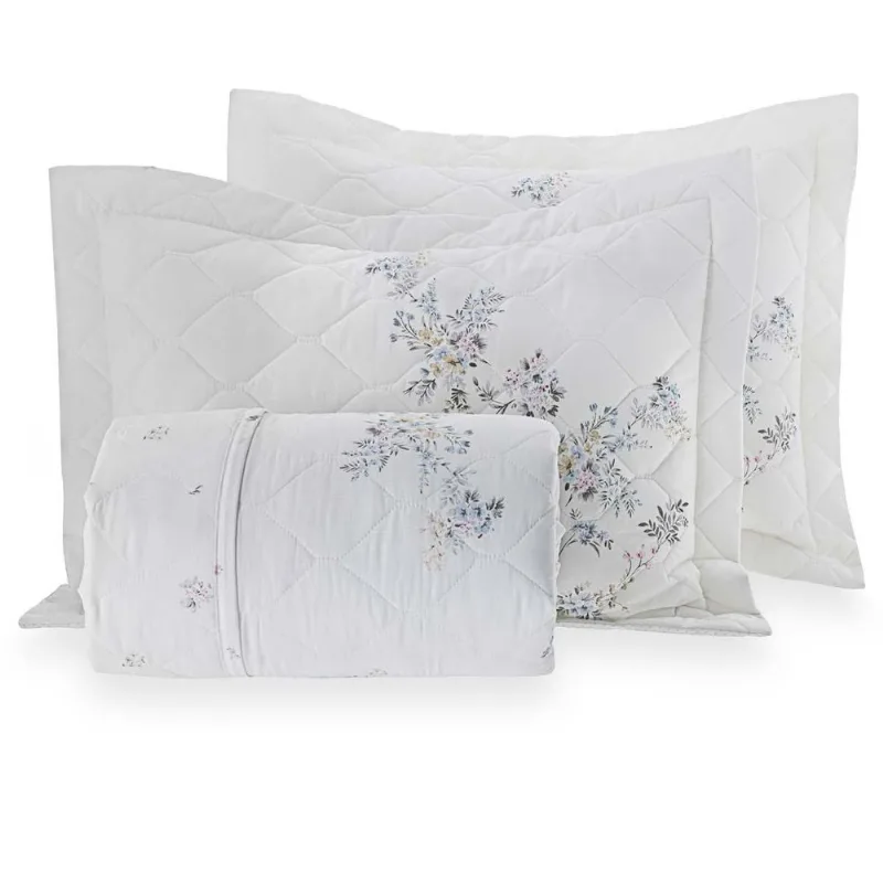 Colcha Queen 200 Fios Marceli - Casa K Estampada