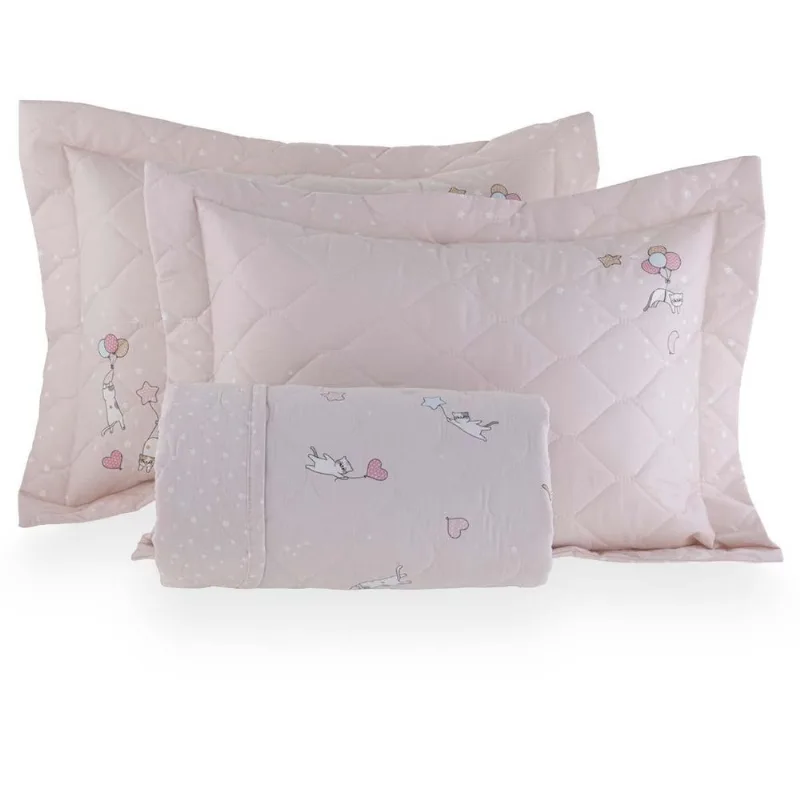 Colcha Casal 200 Fios Mimis - Casa K Estampada