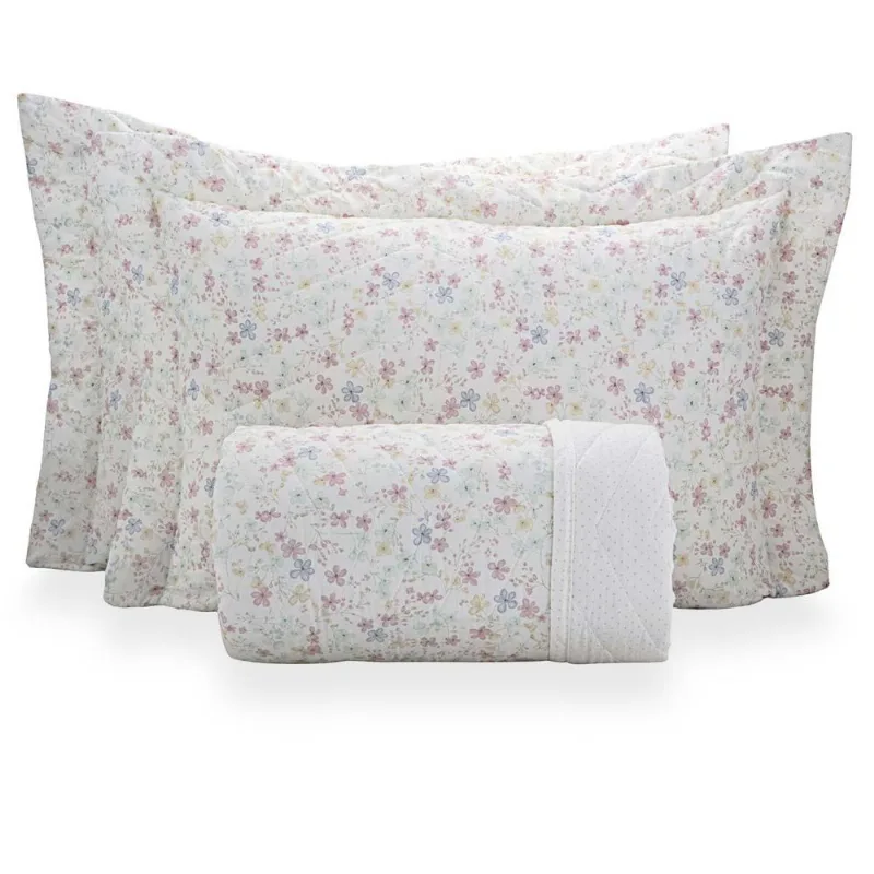 Colcha Casal 200 Fios Vintage Alora - Casa K Estampada