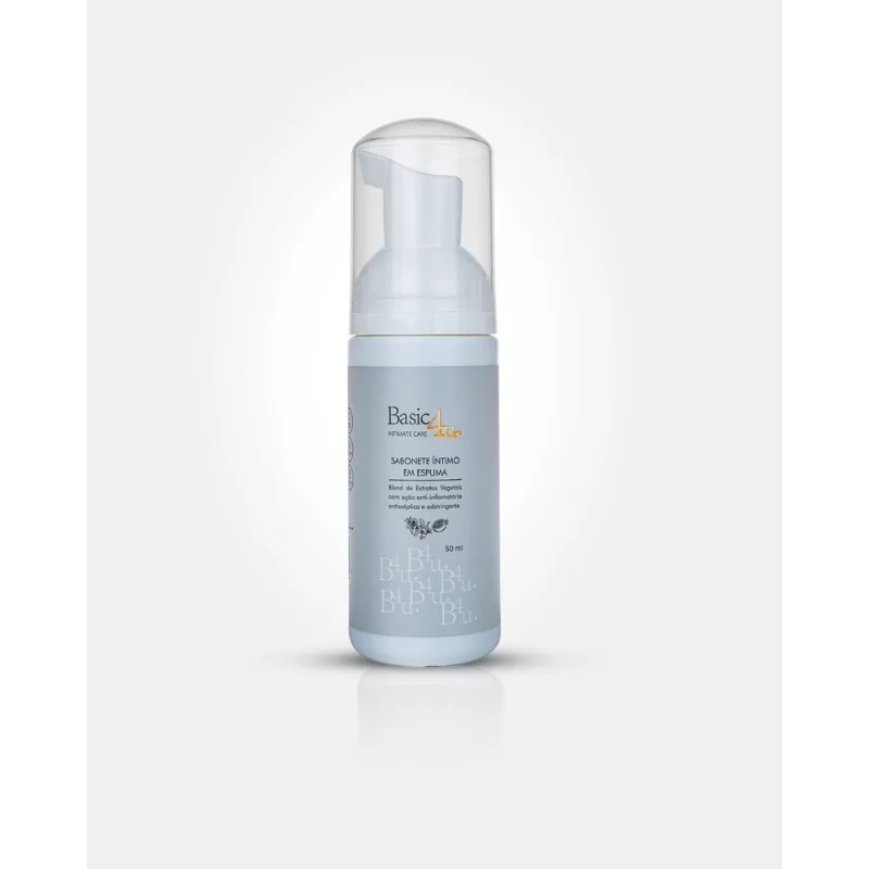 Mini Sabonete Íntimo em Espuma Basic4u 50ml