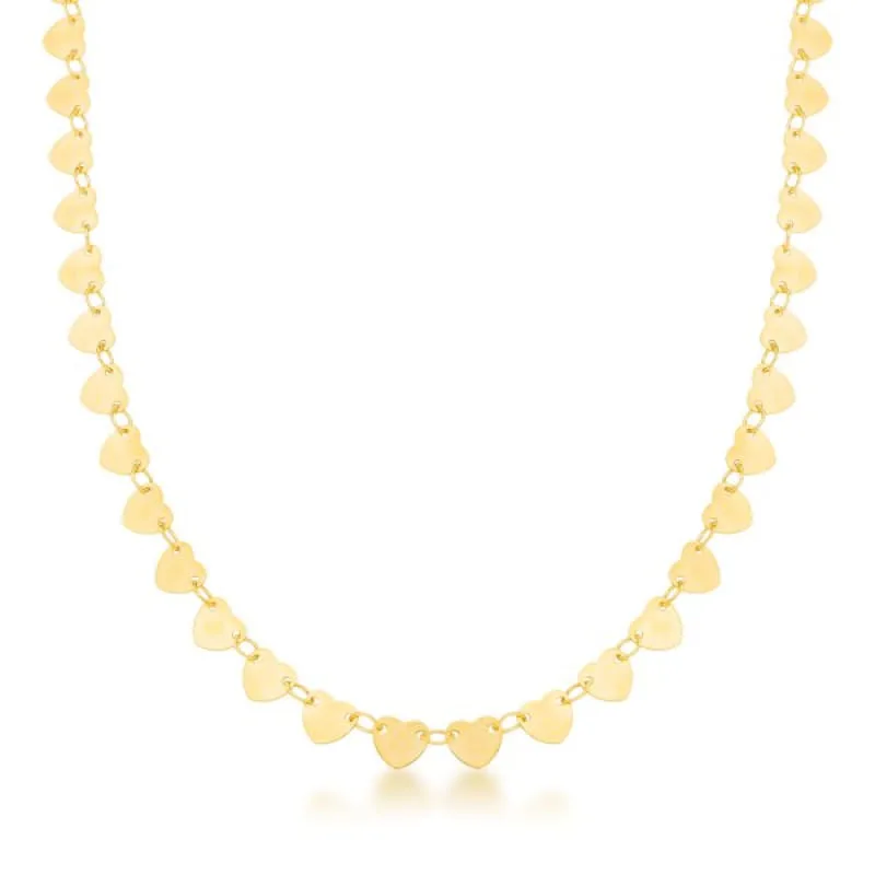 Colar Choker Chapinhas Banhado a Ouro 18k - Atraktiva Joias
