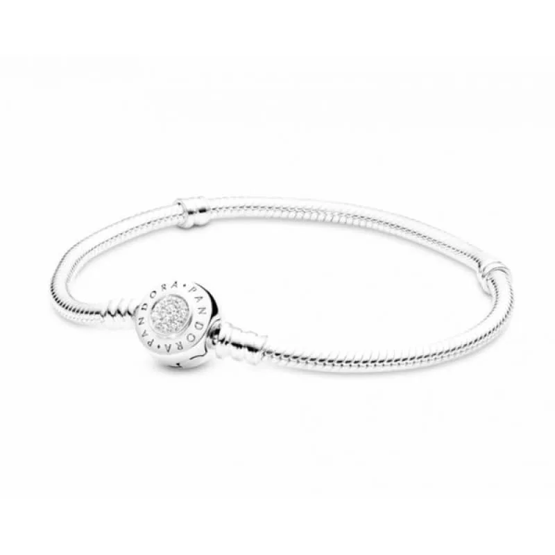Pulseira da Vida Prata 925 com zirconias no Fecho - Atraktiva Joias