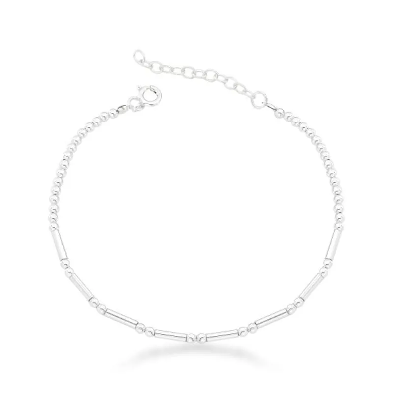 Pulseira Atraktiva Feminina Bolas Prata 925 - Atraktiva Joias