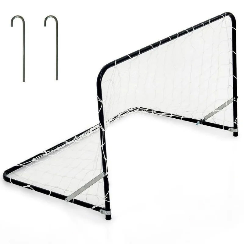 Trave De Gol Sag Toys, Fixador Para Areia E Grama, Metal Preto, 66x45cm