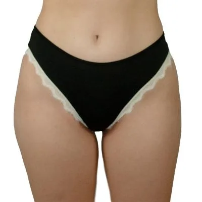 Calcinha Biquíni DelRio Microfibra Renda Preto GG - DelRio - Moda