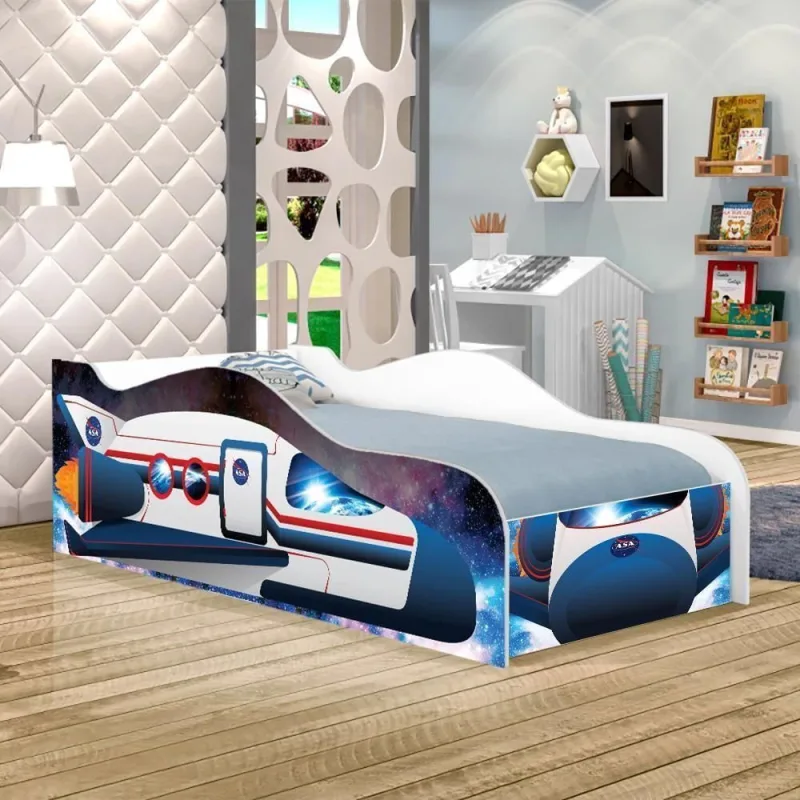 Cama Foguete Espacial Kids Infantil - OUTRAS