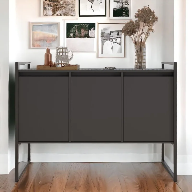 Aparador Buffet Industrial Turquia Preto Onix - OUTRAS