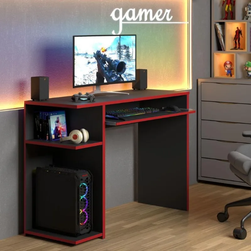 Escrivaninha Gamer Antáres Vermelha