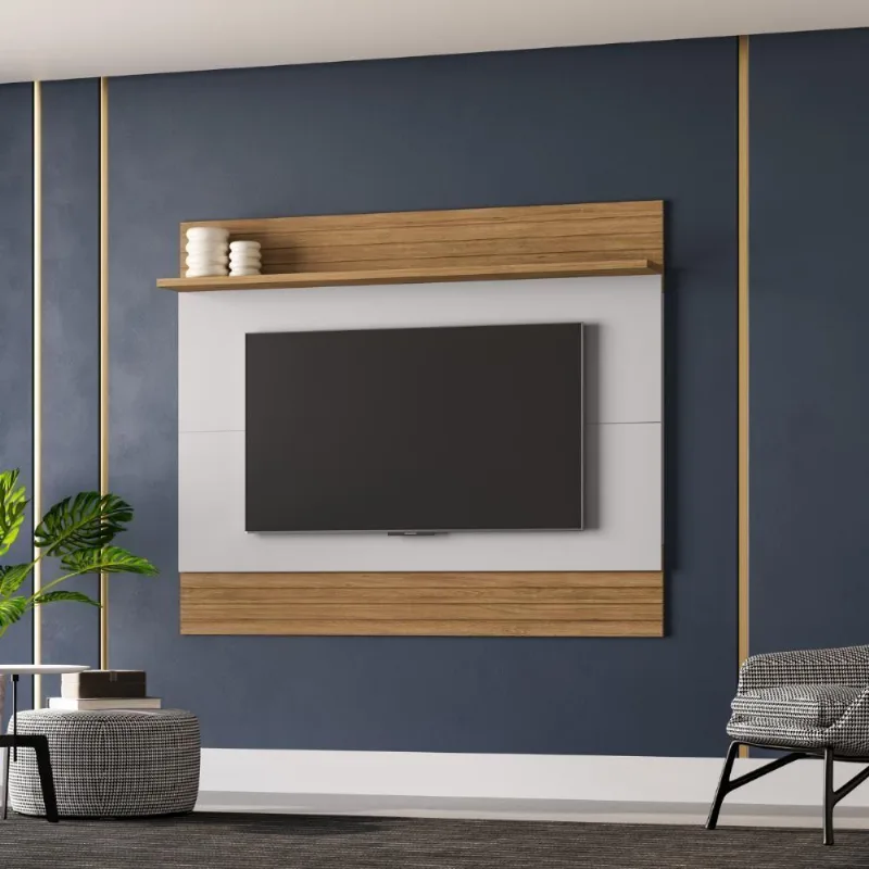 Painel Tv 55 Polegadas éden Naturalle Off White