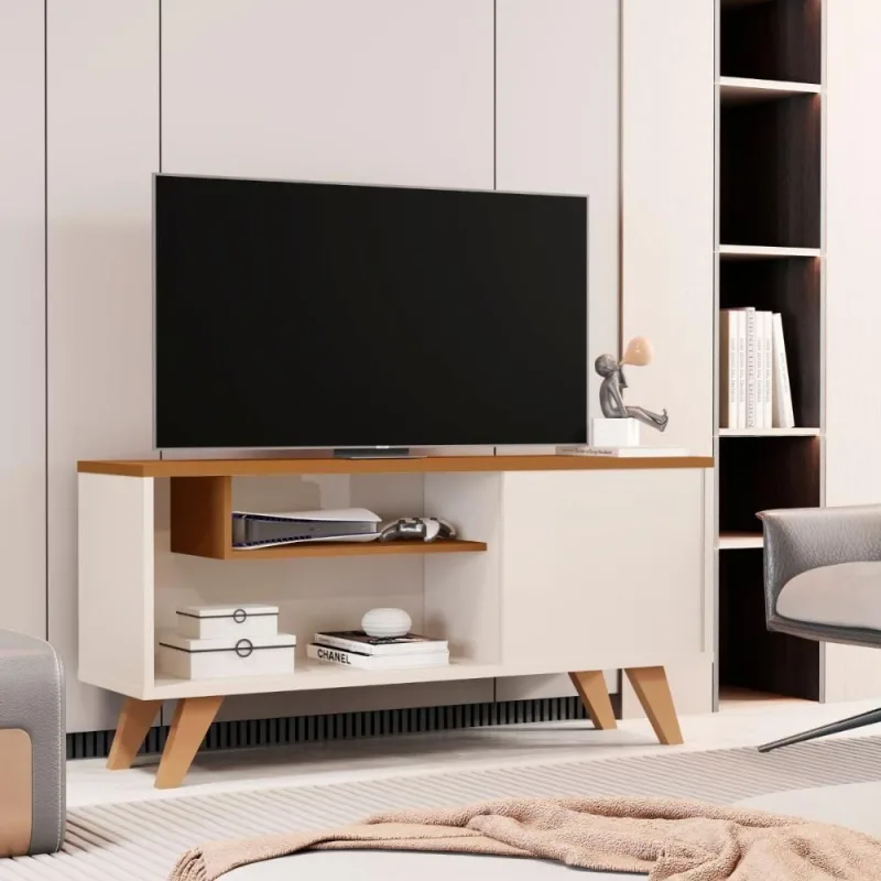Rack Tvs 60 Polegadas Saint Vicent Off White Nature - OUTRAS
