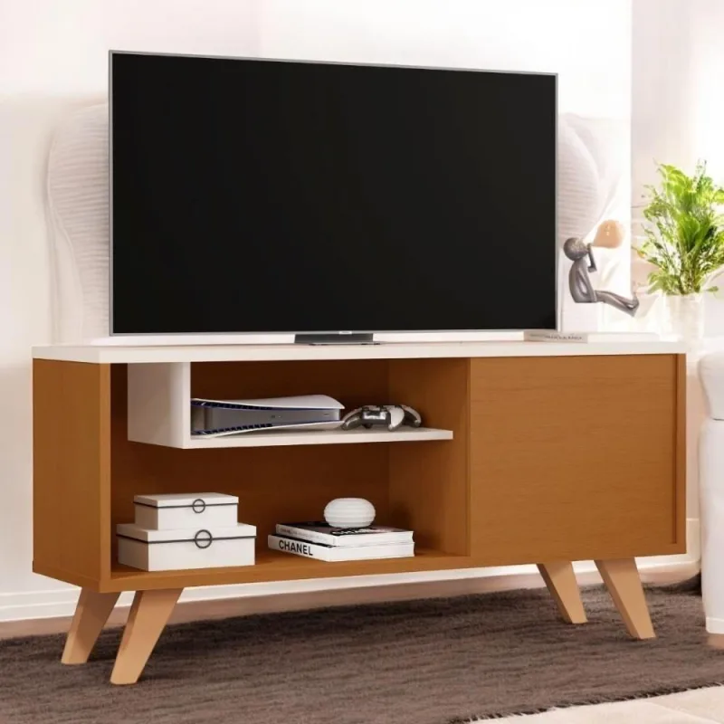 Bancada Tvs 60 Polegadas Porto Nature Off White - OUTRAS - Casa E Construção