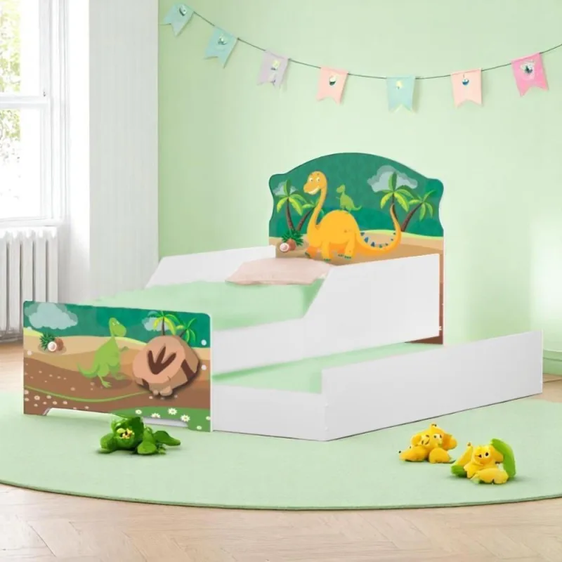 Bicama Infantil Tick Dinossauro Com Colchões - Casah