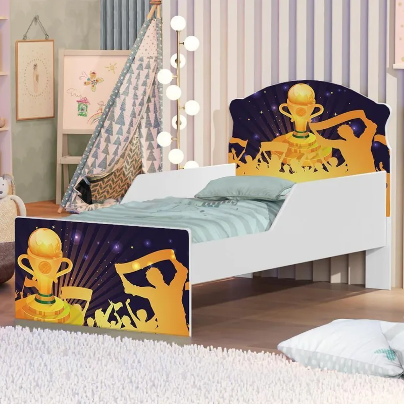 Mini Cama Campeonato De Futebol Com Colchão - Casah - Colchões