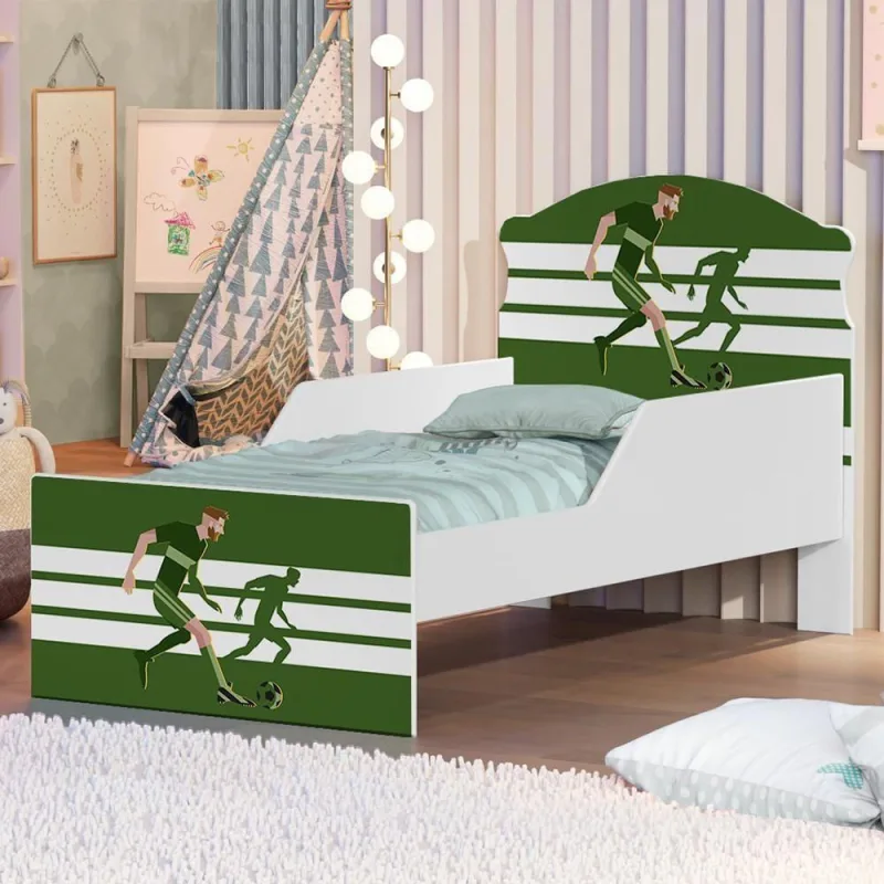 Mini Cama Jogador De Futebol Com Colchão - Casah