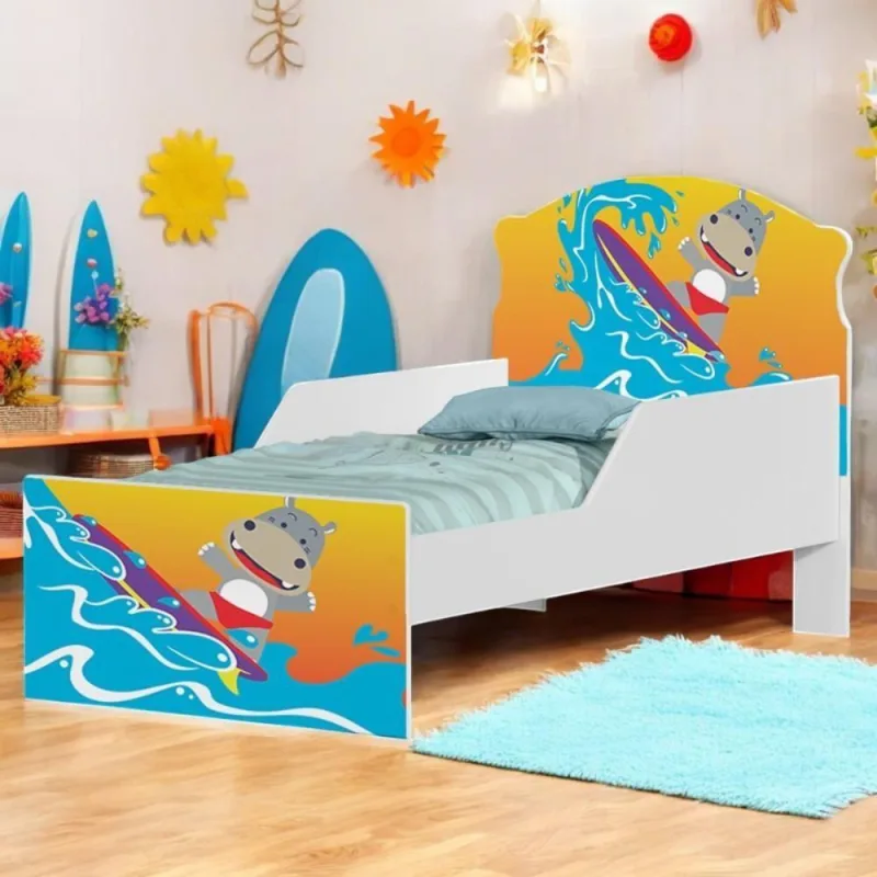 Cama Infantil Tick Surfista Com Colchão - Casah