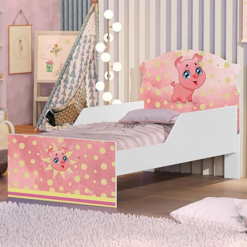 Mini Cama Porquinho Pig Com Colchão
