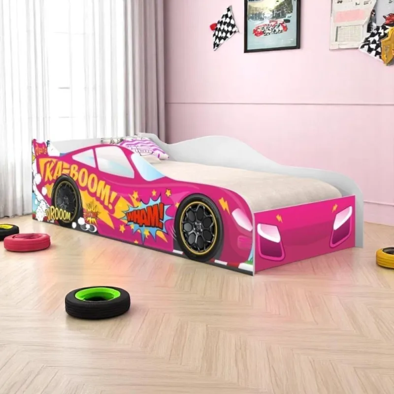 Cama Infantil Glow Faísca Sport Infantil Rosa - Casah