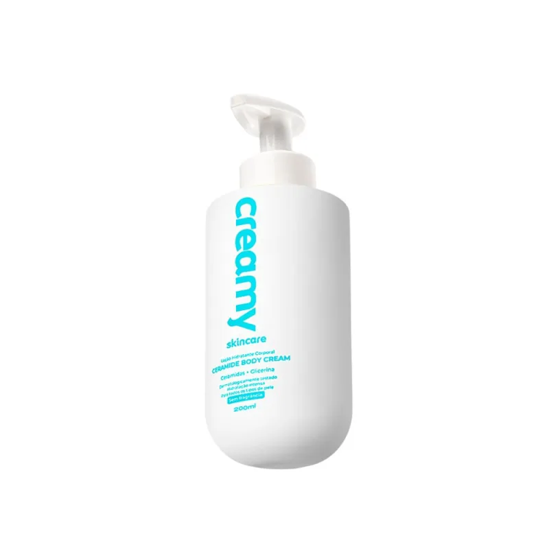 Loção Hidratante Ceramide Body Cream Sem Fragrância 200ml - Creamy - Dermo E Beleza