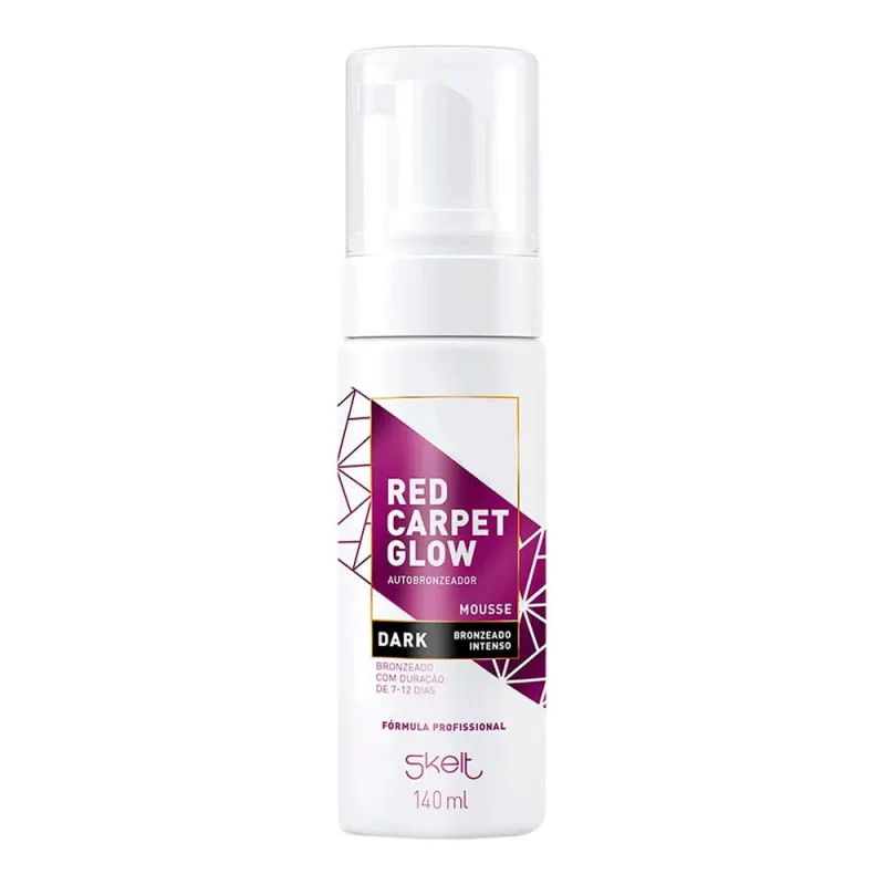 Autobronzeador Corporal Skelt Red Carpet Glow Mousse Dark 140ml - Skelt
