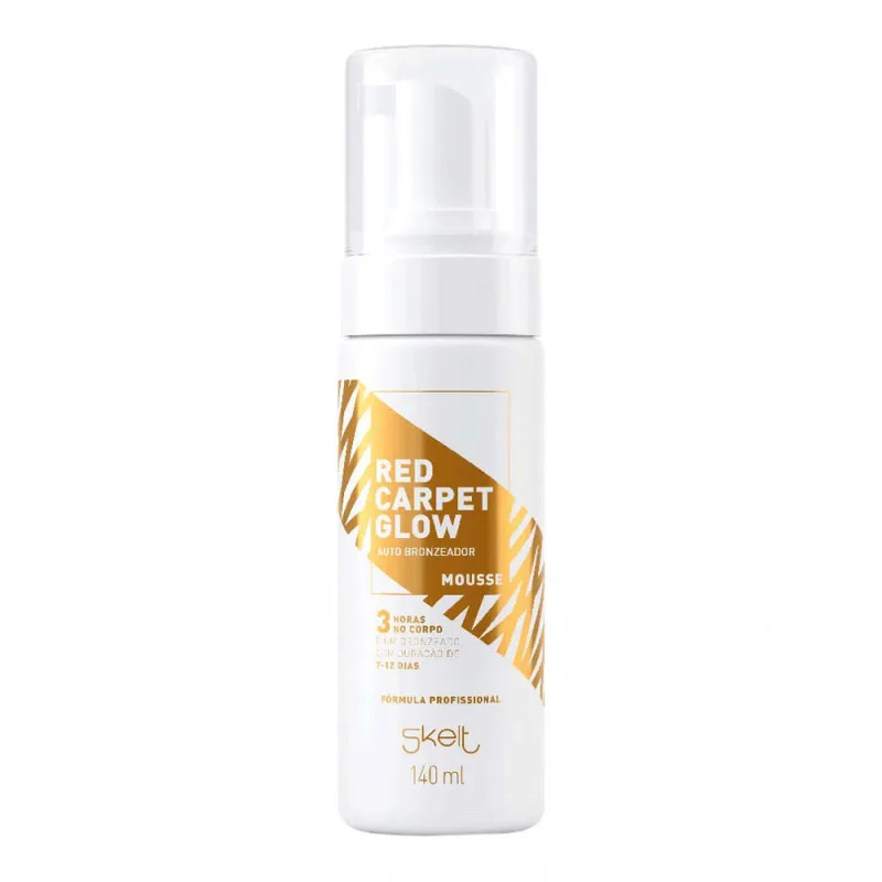Autobronzeador Corporal Skelt Red Carpet Glow Mousse 140ml - Skelt - Bronzeador