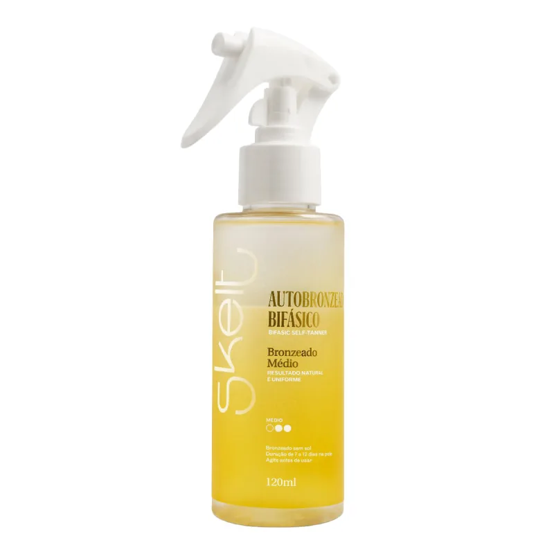 Autobronzeador Skelt Bifasico Bronzeado Médio 120ml - Skelt