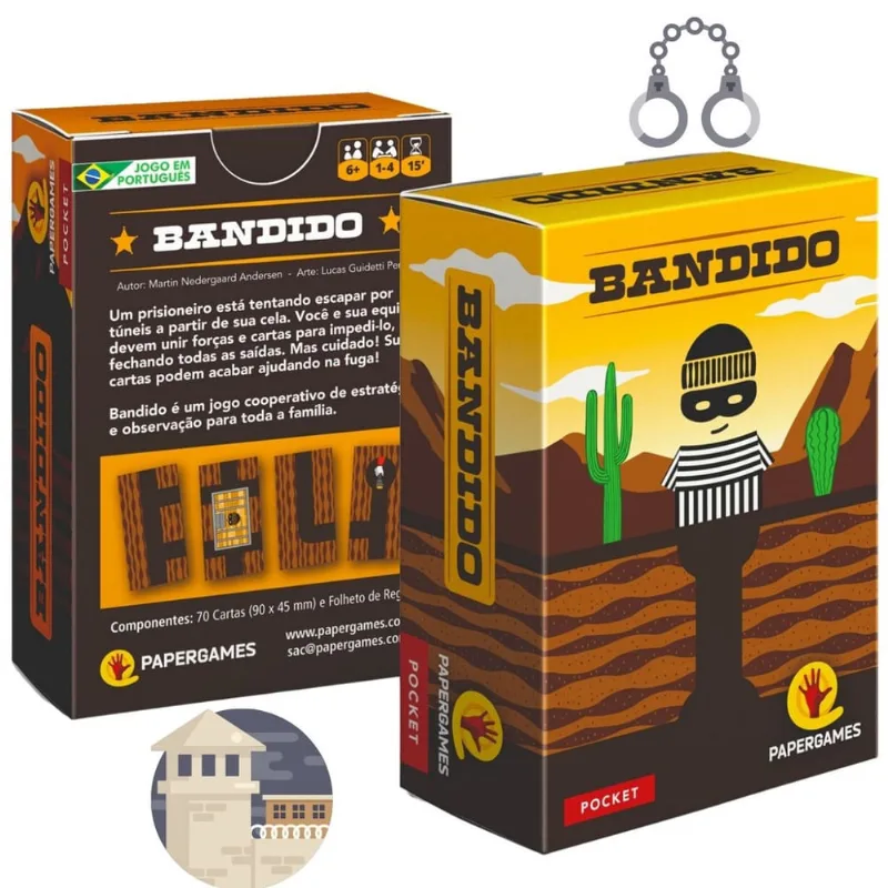 Jogo Cartas Bandido Mesa Tabuleiro Baralho Desafio Aventura Jogos Rapidos Tabuleiro Festa Família Amigos Férias