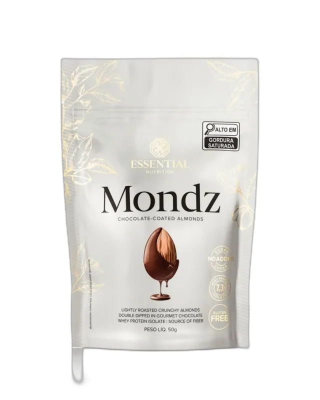 Mondz Essential Nutrition Amêndoas Com Chocolate 50g - Não Informado - Mercearia