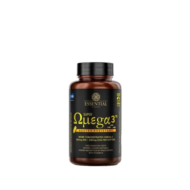 Super Ômega 3 TG Gastro-Resistant 1G Essential Nutrition 90caps