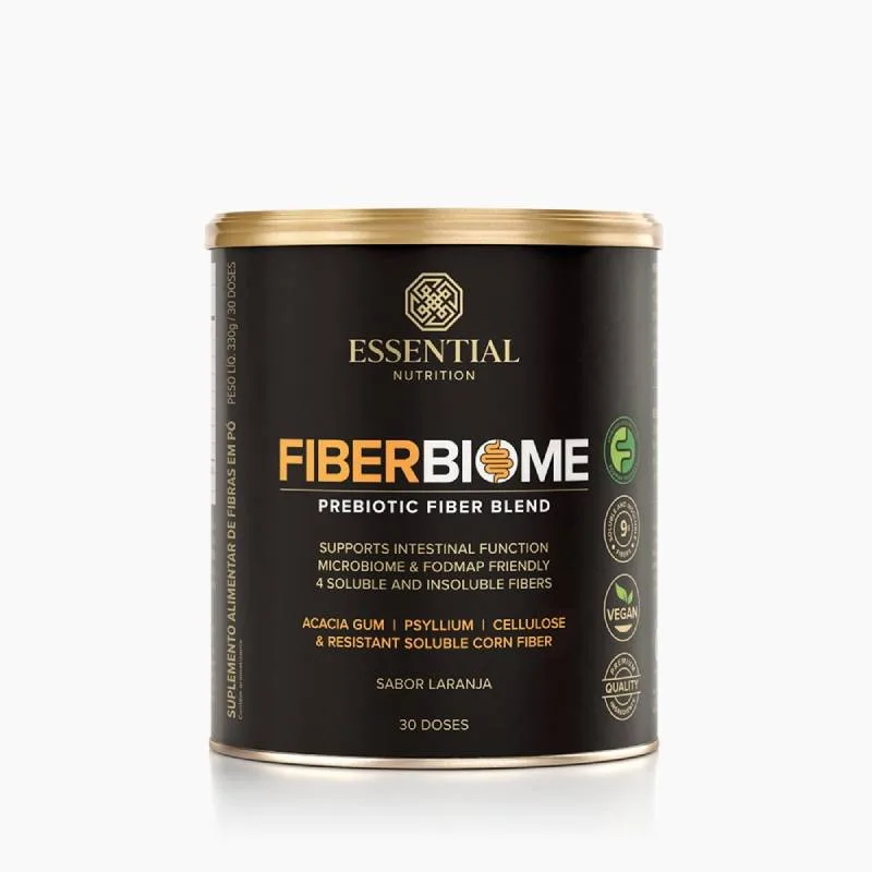 Fiber Biome Laranja Essential Nutrition 330g - Essential Nutrition - Alimentos E Bebidas