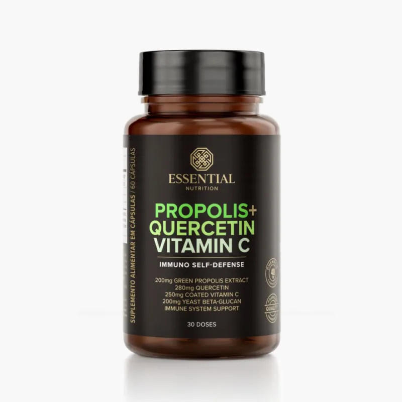Propolis + Quercetin Vitamin C Essential Nutrition 60caps - Essential Nutrition