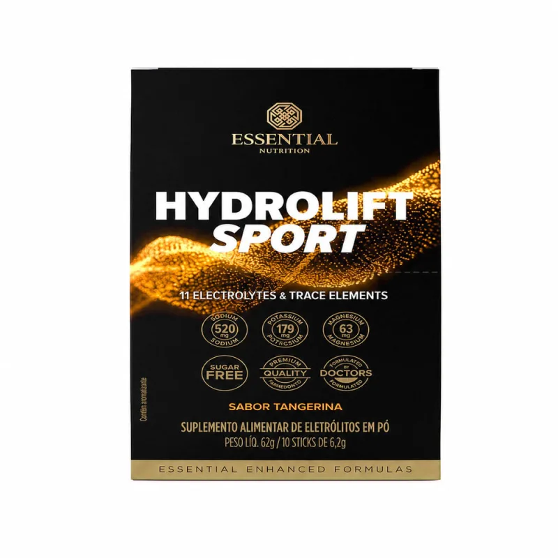 Suplemento Alimentar Hydrolift Sport Essential Nutrition sabor Tangerina 10 Sticks de 6,2g - ESSENTIAL NUTRITION