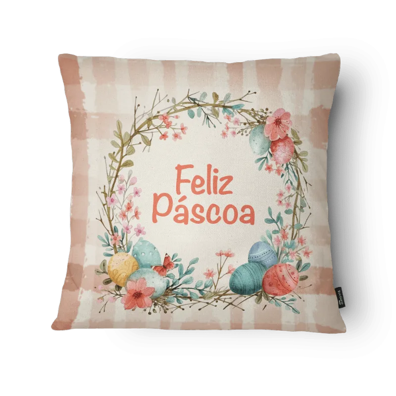 Capa de Almofada Pascoa Velvet 43x43cm (pa2506c)