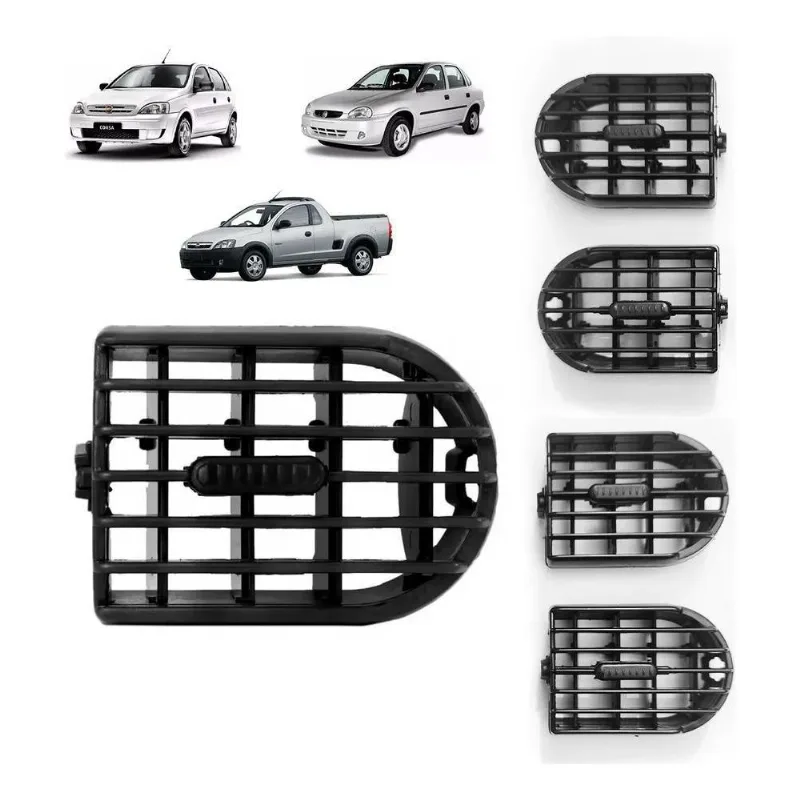 Difusor De Ar Novo Corsa Hatch Sedan Montana Kit 4 Peças
