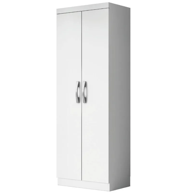 Armário Multiuso Organizador Lavanderia 2 Portas 3 Prateleiras 1,70m New Aramóveis Branco - OUTRAS