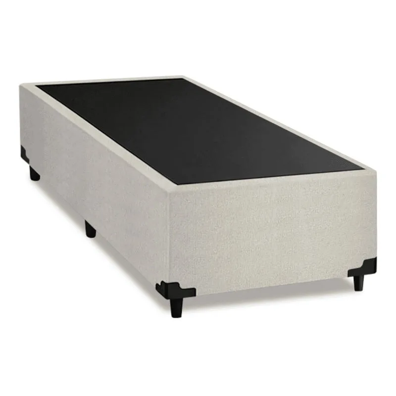 Cama Box Solteiro 0,88m com 38cm de Altura Prince Branco - Não Disponível