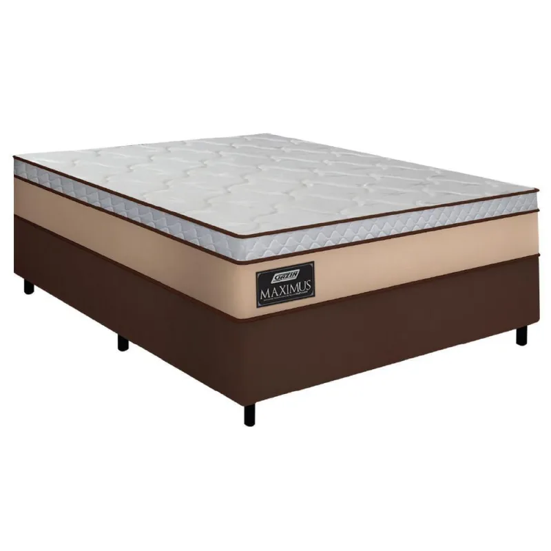 Cama Box Casal Gazin Colchão Molas Ensacadas Maximus - Gazin Colchões