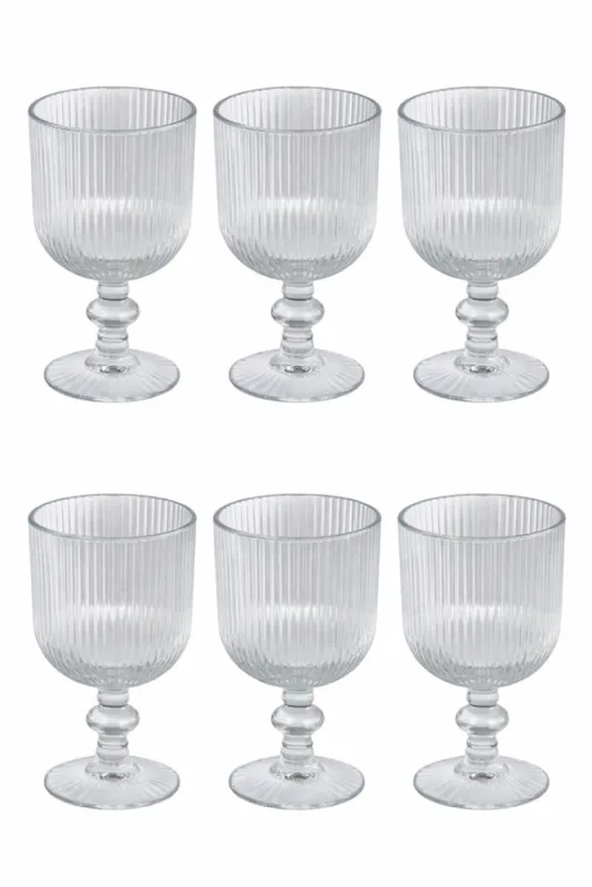 Conjunto 6 Taça athens de vidro 380ml - FRATELLI