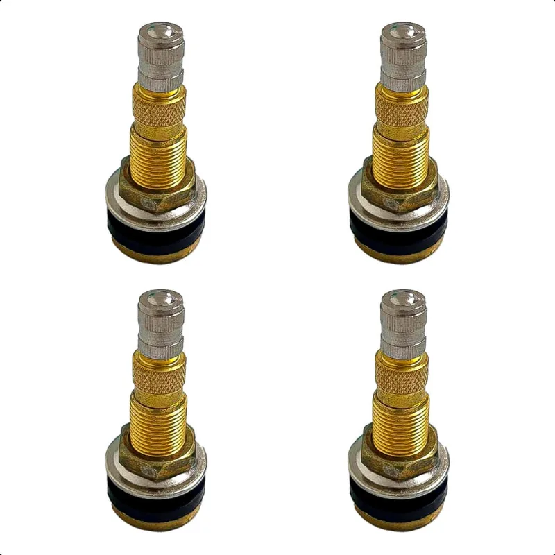Kit 4 Bicos Válvula Para Pneu Sem Câmara Jumbo TR618A