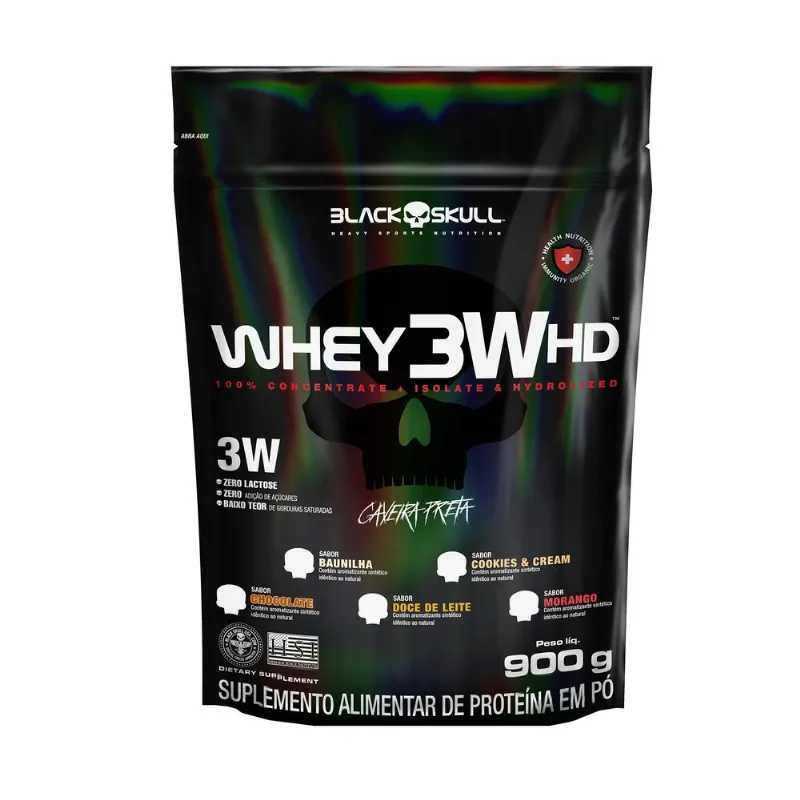 REFIL WHEY 3W HD 900G REFIL WHEY 3W HD CHOCOLATE 900G