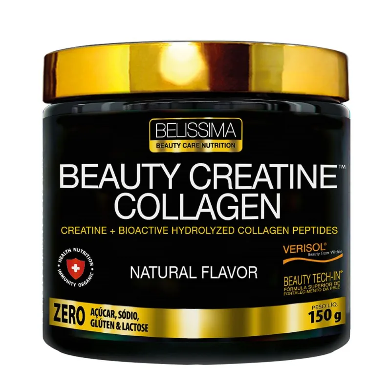 CREATINE COLLAGEN 150G - BELÍSSIMA CREATINE COLLAGEN 150G SEM SABOR - BELÍSSIMA